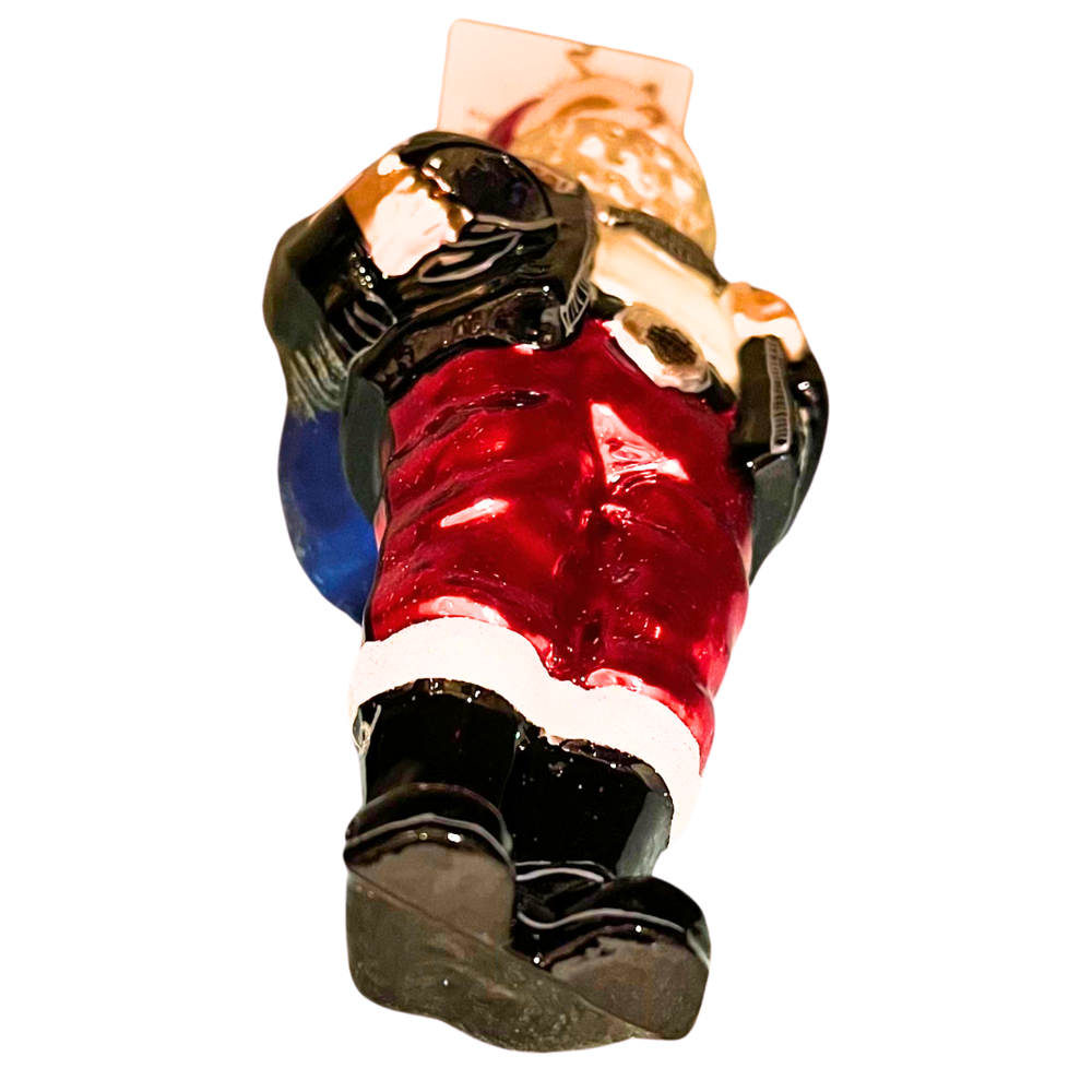 christopher radko 3010144 ho-ho harley santa retired ornament
